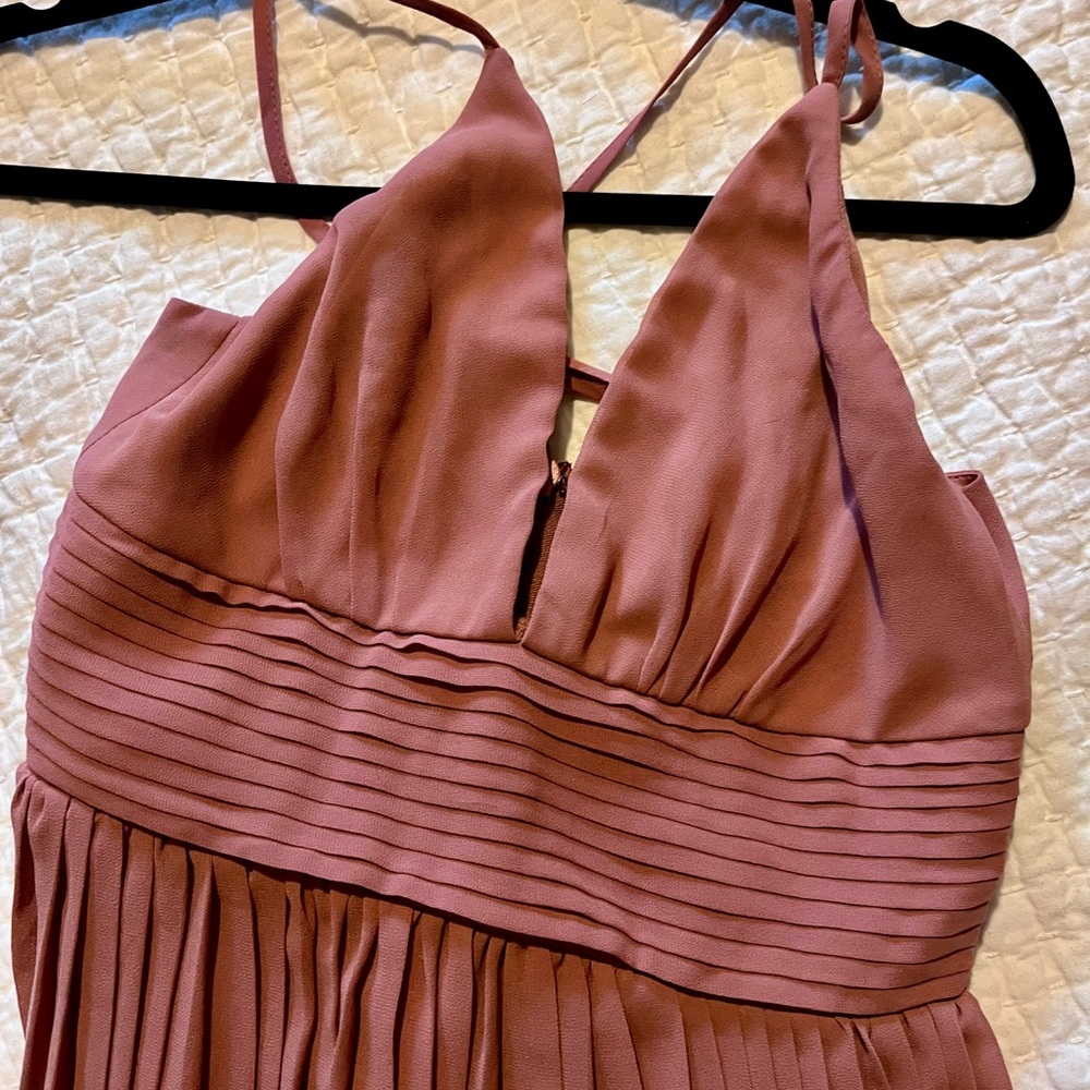 NWT Lulus Depths of my Love maxi dress in Rusty Rose